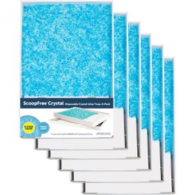 PetSafe ScoopFree Crystal Disposable Litter Tray, Fresh Scent, 6 Pack