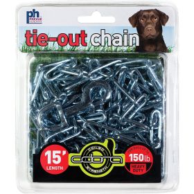 Prevue Pet Products 15 Foot Tie out Chain Heavy Duty